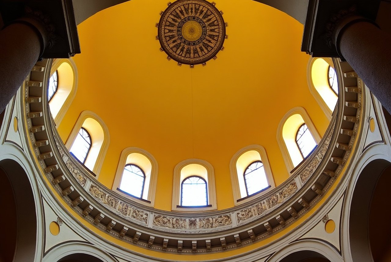Interior dome of one of the Ottoman bathhouses (Rudas or Király)
