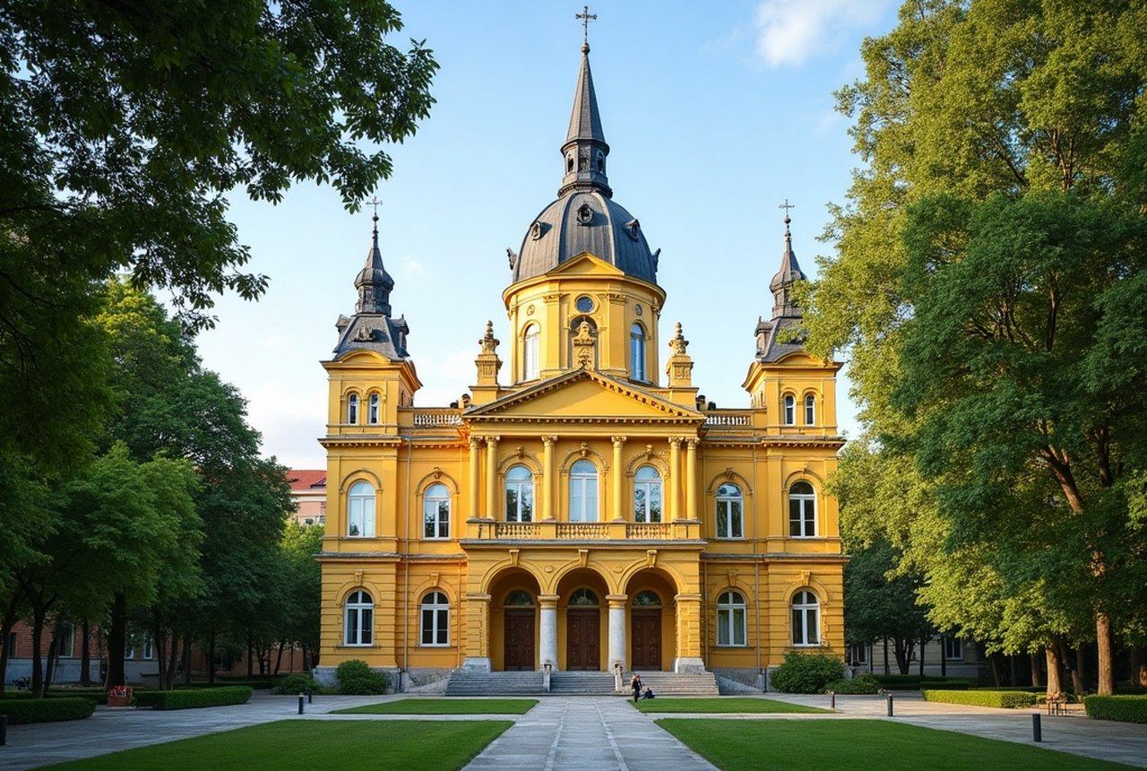 Faculty of Medicine building exterior, Debrecen